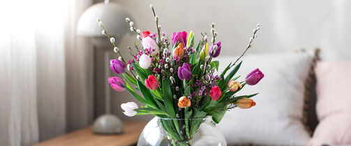 Tulipanbukett til morsdag
