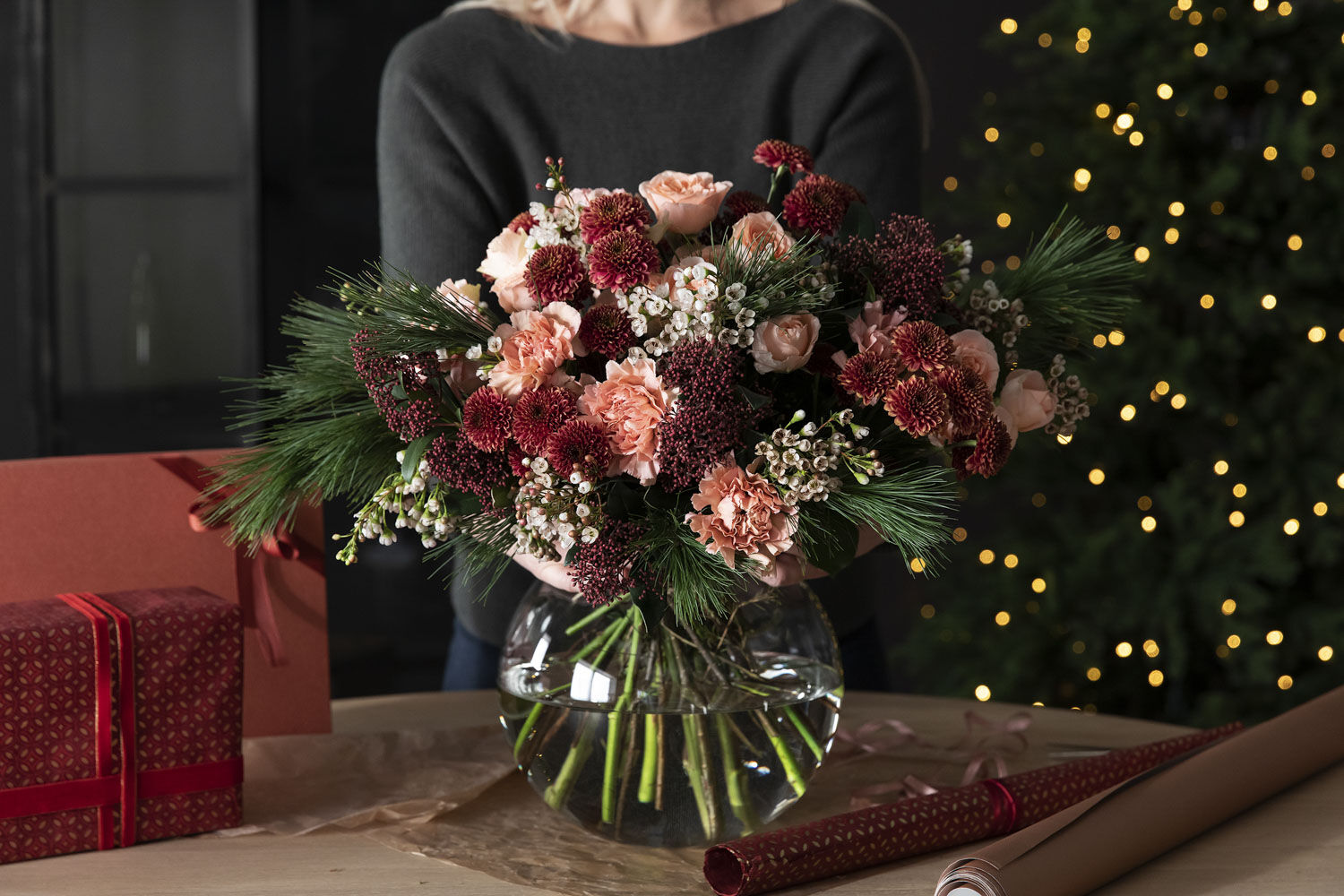 Nydelig julebukett Nydelig julebukett