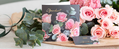 Gavekort p&aring; blomster