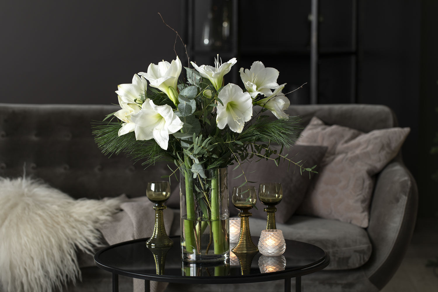 Vakre hvite amaryllis. Vakre hvite amaryllis.