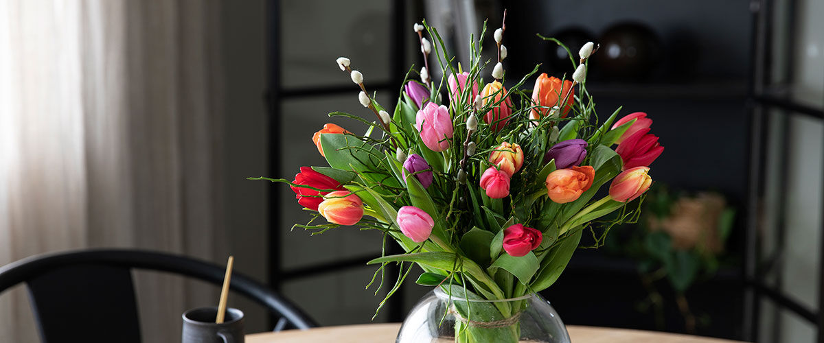 Tulipanbukett til morsdag Tulipanbukett til morsdag
