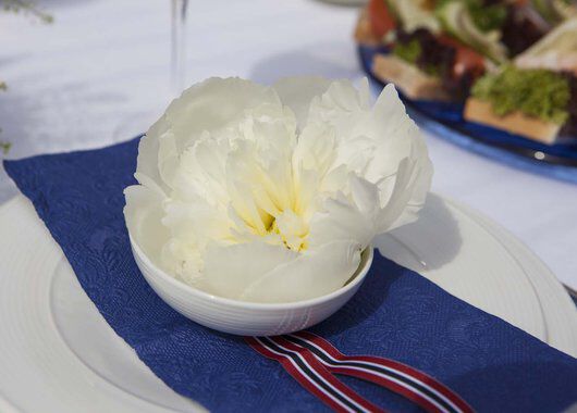 hvite peoner er perfekte til 17. mai bordet hvite peoner er perfekte til 17. mai bordet