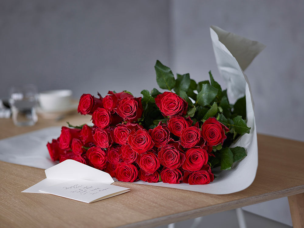 Røde roser valentine
