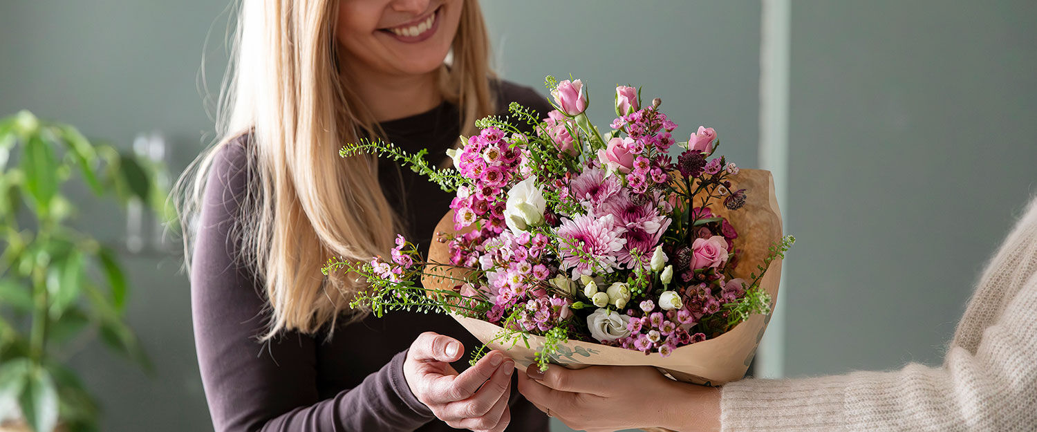 si takk med blomster si takk med blomster