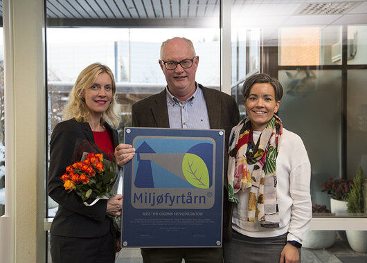 Overrekkelse miljøfyrtårn sertifisering Overrekkelse miljøfyrtårn sertifisering
