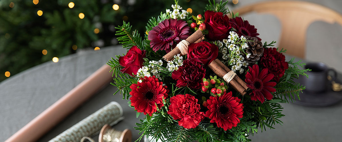 sende blomster til jul julebukett sende blomster til jul julebukett