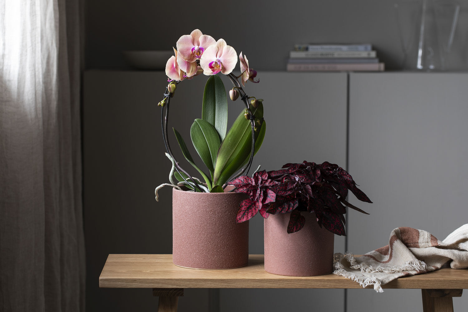 Rustrød Strå blomsterpotter Rustrød Strå blomsterpotter