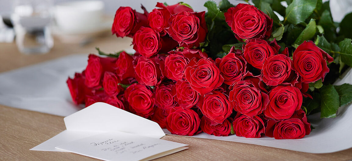 røde roser på valentine