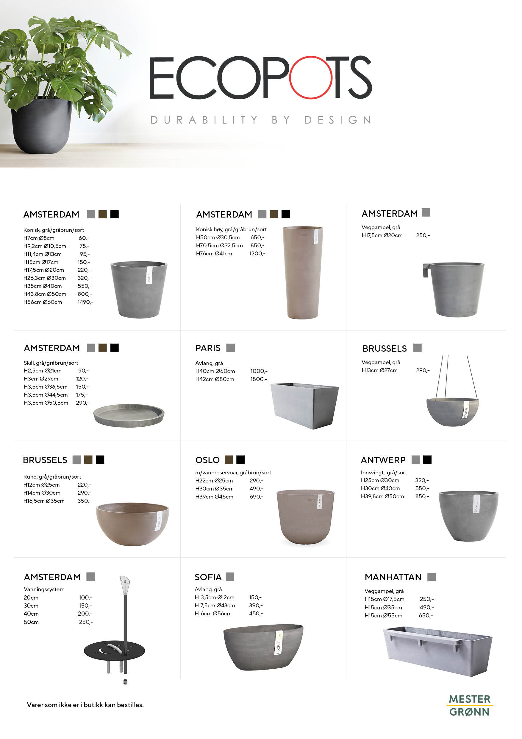 ecopots finnes i mange størrelser og varianter ecopots finnes i mange størrelser og varianter