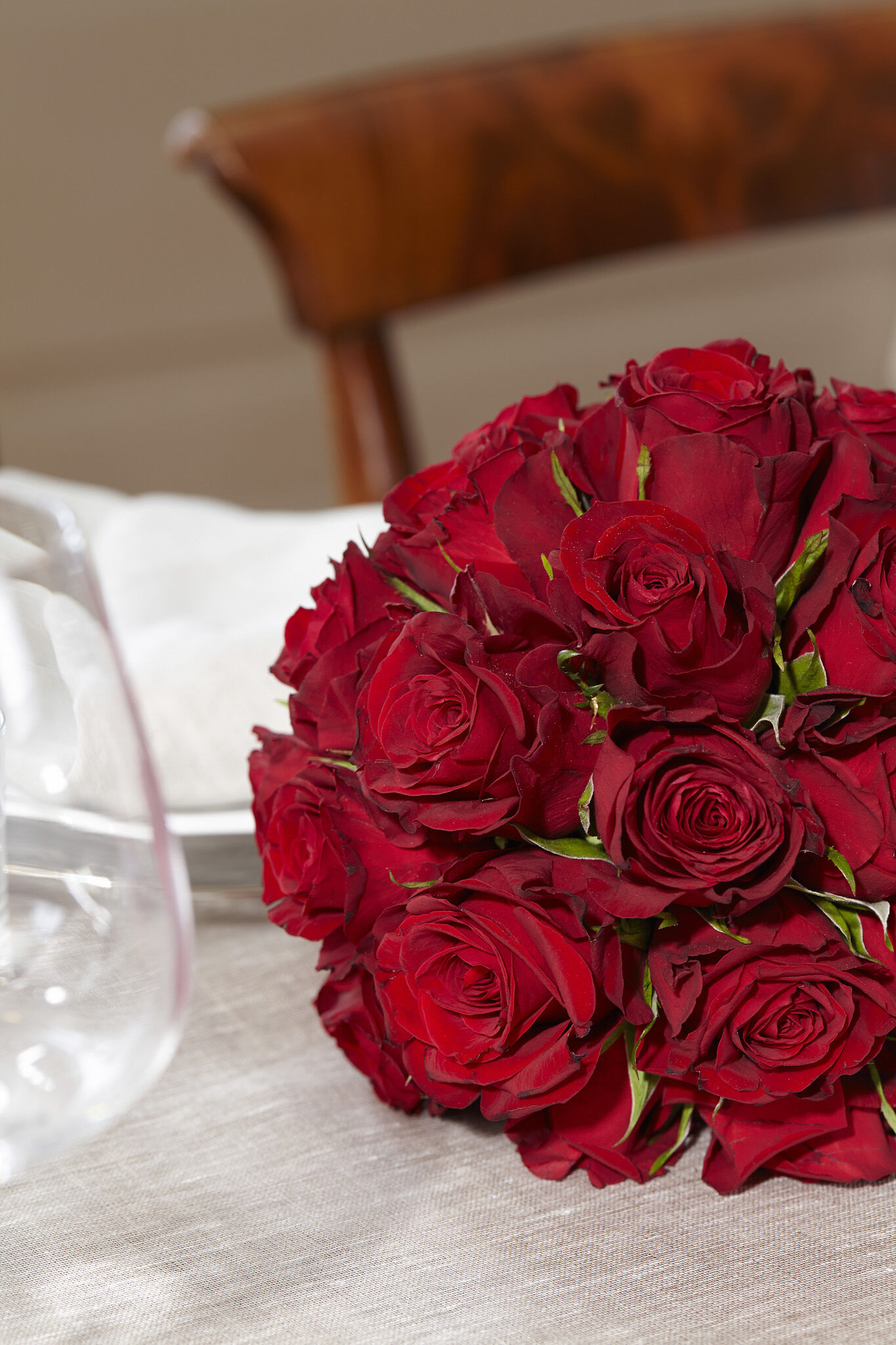 festbord med rosekule