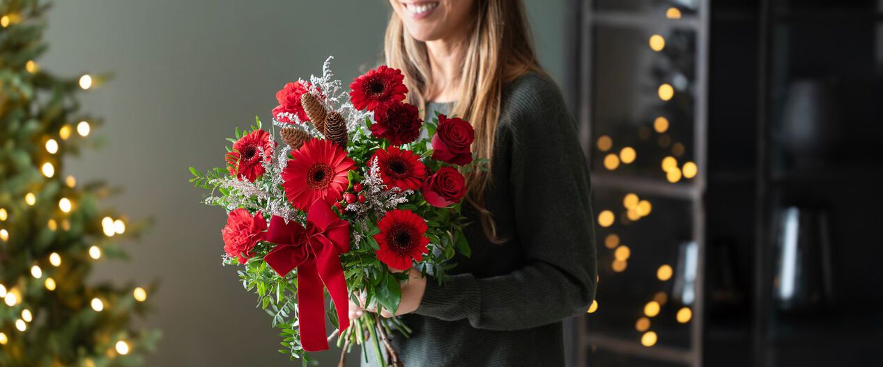 R&oslash;d julebukett