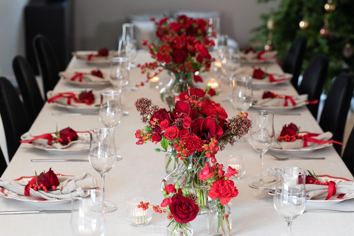 Pynte bordet til jul