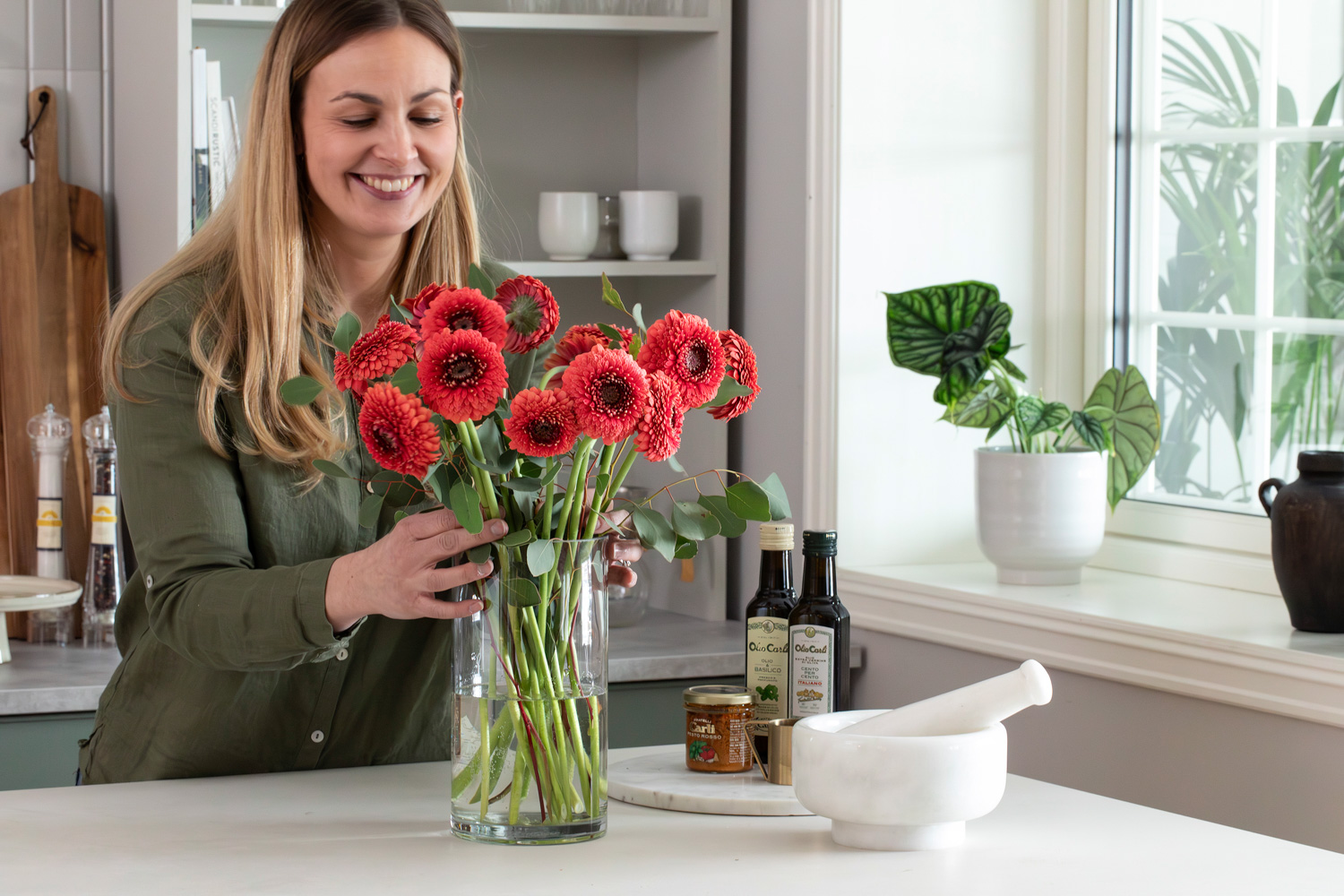 bukett med blomster til 3 for 2