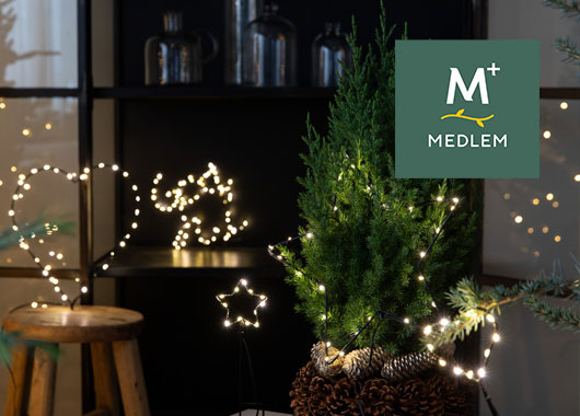 LED-lys stjerner og hjerter