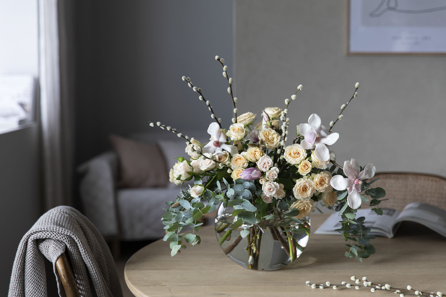 Bukett med g&aring;sunger