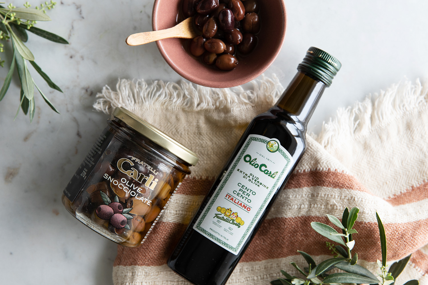 Olivenolje og oliven