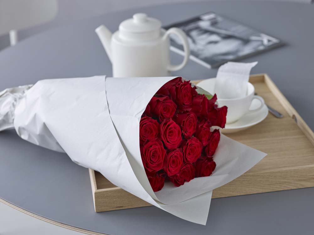 Røde roser til farsdag