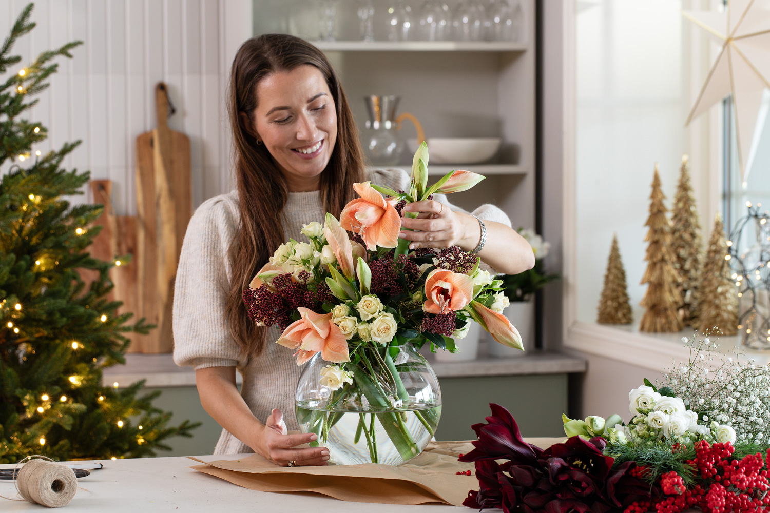 bukett med blomster til 3 for 2