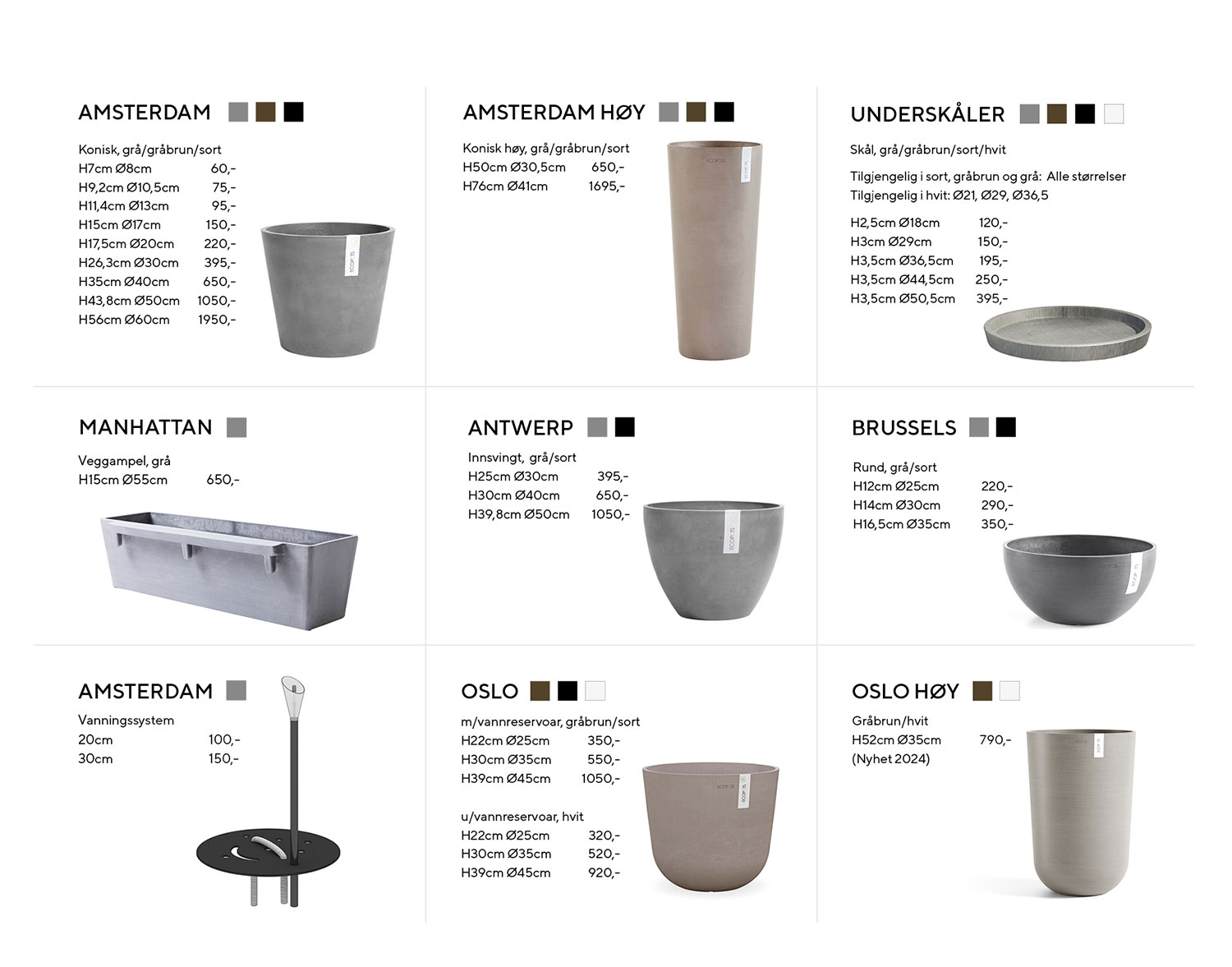 Sortiment Ecopots 2026