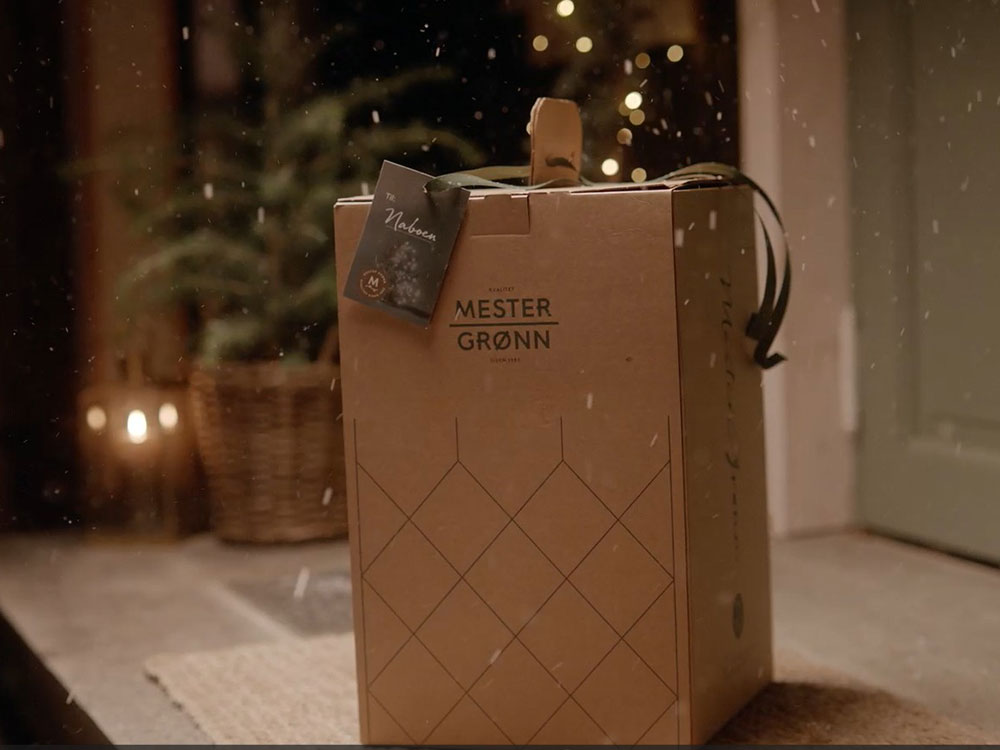 Levering av blomster p&aring; d&oslash;ren