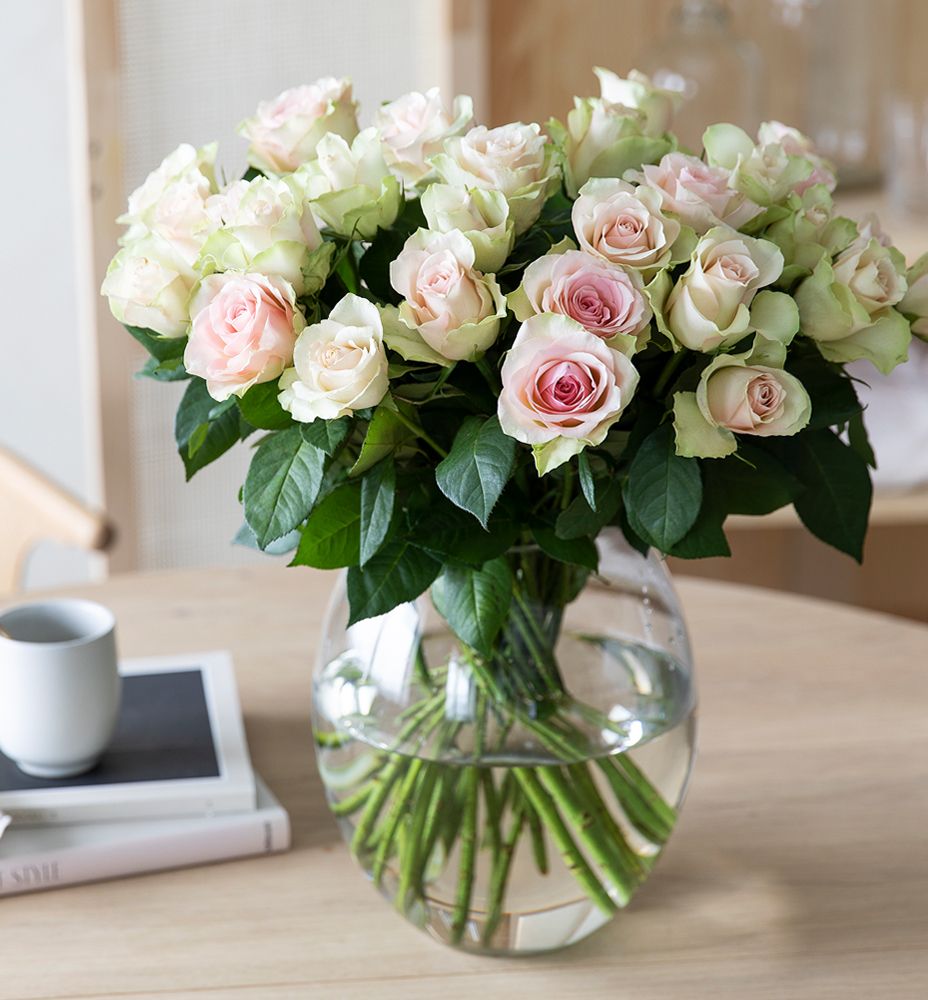 Bestill 30 rosa roser | Mester Grønn